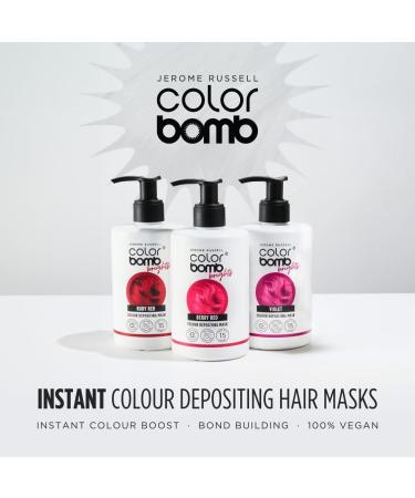Jerome Russell Color Bomb Brights Ruby Red Colour Depositing Conditioning Mask 300ml - Buy Online on GoSupps.com