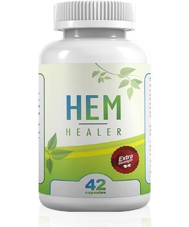 Hem Healer ™ Hemorrhoid Treatment for Hemorrhoid Discomfort, Soothe Itching, Burning, and Irritation, 100% Natural, Vegetarian Capsules (42 Capsules)