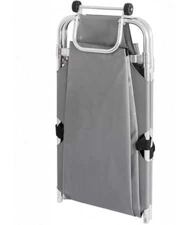 Portable Folding Emergency Rescue Stretcher Patient Transport Aluminum Alloy Stretcher Multifunctional First Aid Stretcher with Two Steel Bars - Buy Online on GoSupps.com