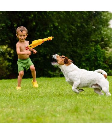 Proleo 4-Pack Yellow Rubber Squeaking Chicken Toys Durable Novelty Decompression Gadgets for All Ages - Buy Online on GoSupps.com
