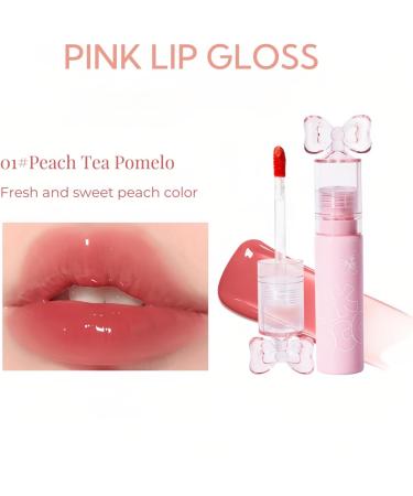 High Shine Crystal Jelly Peach Mirror Lip Glaze Gloss for Hydrated and Plumped Lips - Buy Online on GoSupps.com