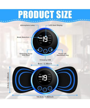 Flintronic Neck Massage Device - Portable EMS Shoulder & Neck Massager 8 Modes USB Mini Cervical Relief for Muscle Pain in Arms Back & Stomach - Buy Online on GoSupps.com