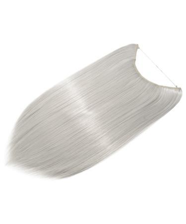 Buy Invisible Wire Hairpiece Extensions - Silver-Gray 50cm Thickening Weft - 90g International Shipping - Buy Online on GoSupps.com