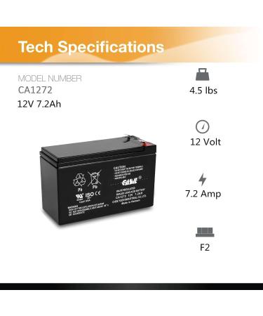 Verizon FiOS PX12072-HG Replacement Battery - Casil 12V 7.2AH F2 | Fast International Shipping - Buy Online on GoSupps.com