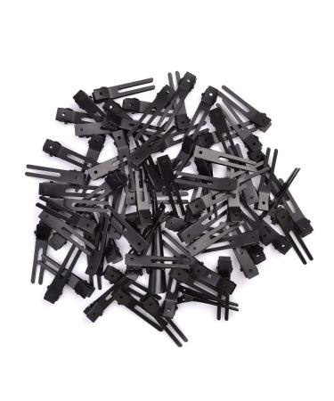 120pcs Hairdressing Double Prong Curl Clips, Wobe 1.8