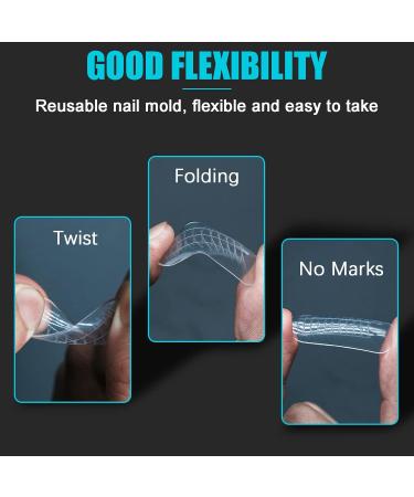 VNJAOI 120 POLL POLY Extension Gel & Dual Nail Forms - Long Gel Nail Shapes for Salon & DIY Nail Art - Perfect for Manicure & Creative Designs - Buy Online on GoSupps.com