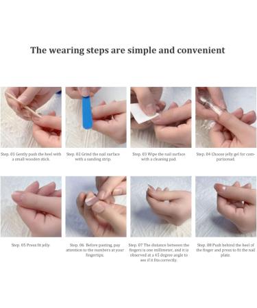 Long Press on Nails French Tip Fake Nails with 3D Butterfly Rhinestones Designs Glossy Full Cover Acrylic Nails for Women Style 1 Long Press On Nails - Buy Online on GoSupps.com
