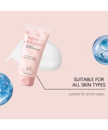 Cr me d pilatoire Bare Basics sans rasage pour femmes la peau sensible rapide et douce hydrate et nourrit la peau la laissant lisse et douce convient au corps et au visage (1pcs) - Buy Online on GoSupps.com