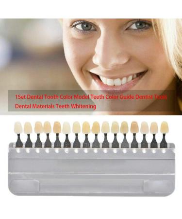 3D Teeth Whitening Shade Guide Porcelain - 16 Colors Set for Tracking & Comparing - Dental Bleaching Chart for Oral Care - Buy Online on GoSupps.com