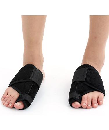 ALINZO Bunion Corrector 2pcs - Big Toe Separator Pain Relief | Orthopedic Toe Straighteners with Adjustable Spacer Toe Stretcher | Black Big Toe Correctors - Buy Online on GoSupps.com