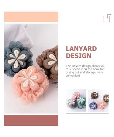 Buy Minkissy 3pcs Bath Ball & Flower Loofah Set - Soft Exfoliating Bath Sponge for Kids & Adults - Portable Shower Scrub for Clean & Healthy Skin - Buy Online on GoSupps.com