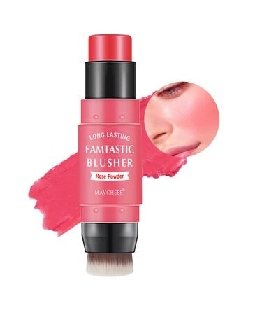 Cream Blush Stick Waterproof Cream Blush Stick for Cheeks | Natural Cheek Blush for Lip Eye Makeup Stick Women Makeup 2#