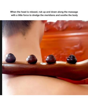 Massage Gua Sha Stick Tool - Wooden Scraping Stick for Muscle Relaxation & Meridian Dredging | Beauty Salon & Home Use - Buy Online on GoSupps.com