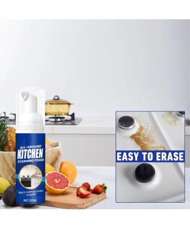 Kitchen Foam Cleaner All-Round Kitchen Cleaning Foam Foam Cleaner Multi-purpose Oil Stain Remover Cleaning Spray (3Pcs) - Buy Online on GoSupps.com