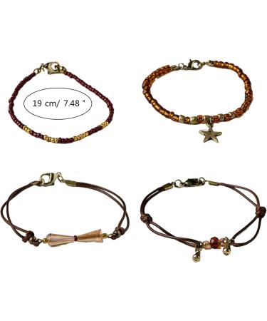 Handmade Bohemian Bracelet with Acrylic Pearls & Retro Design | Oralgo Jewelry for Fashionistas - Buy Online on GoSupps.com