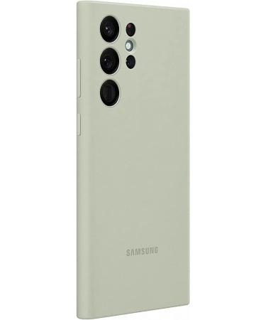 Samsung Official S22 Ultra Silicone Cover - Olive Green | Durable and Stylish - Buy Online on GoSupps.com
