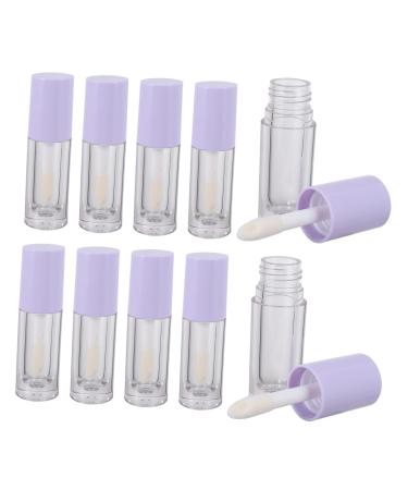 10pcs Lip Gloss Bottle Plastic Lipstick Tubes Bottles with Brush Lip Gloss Tubes Empty Tubes Lip Oil Bottles Liquid Blush Bottles Travel Lip Oil Tubes Liquid Blush Tubes
