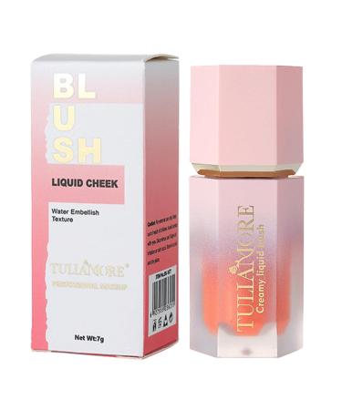 Cream | Waterproof Super Dewy Liquid Stick - Natural Long-Wearing Liquid Cheek Smudge-Proof Look for Women's Eyes Cheek Lips Makeup Fanelod 06#
