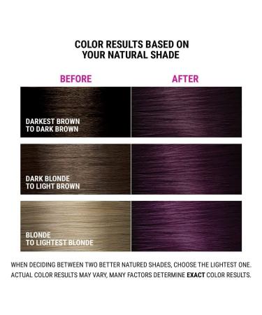 Permanent 3V Dark Plum Hair Color Dye - Vegan Naturally-Derived Formula for 100% Gray Coverage Lasting 8 Weeks - Shop Internationally - Buy Online on GoSupps.com
