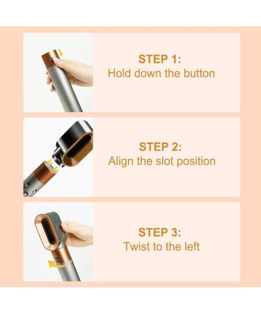 Pre-Styling Dryer Attachment Nozzle Replacement for HS01 HS05 Accessories Part 969759-01 Nickel/Copper - Buy Online on GoSupps.com