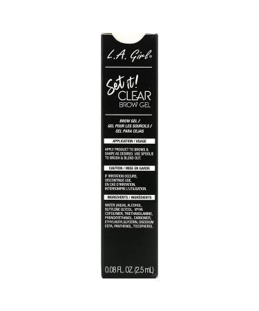 L.A. Girl Clear Brow Gel - Set It! 0.08 fl oz (2.5 ml) | Perfect Brow Hold - Buy Online on GoSupps.com