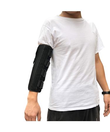 Elbow Brace Splint Immobilizer Stabilizer for Ulnar Nerve Entrapment & Cubital Tunnel Syndrome  Adjustable Elbow Nighttime Support  Keep Arm Straight for Sleeping (L/XL)