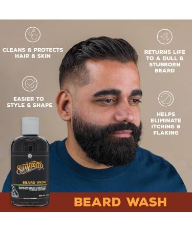 Suavecito Beard Wash for Men - 8 oz. Cleansing & Styling Beard Face Wash - Buy Online on GoSupps.com