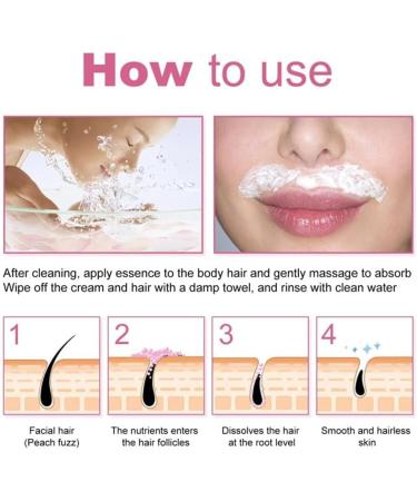 Cr me d pilatoire pour le visage Hairerase pour femmes formule douce bouteille de 50g peau visiblement lisse en 5 minutes convient tous les types de peau. (2PC) - Buy Online on GoSupps.com