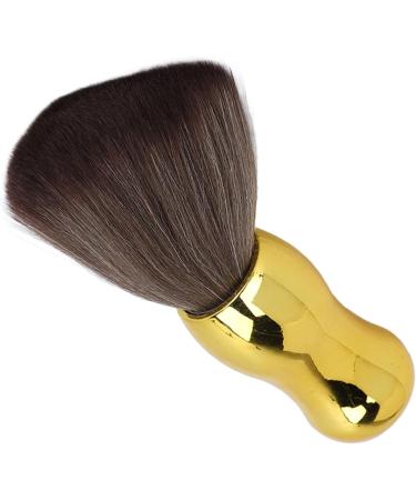 Haircutting Neck Duster Brush Salon Home Barbershop Hair Sweeping Brush Soft Nylon Professional Barber Handle Tool for Women Men Face Neck Gold - Buy Online on GoSupps.com