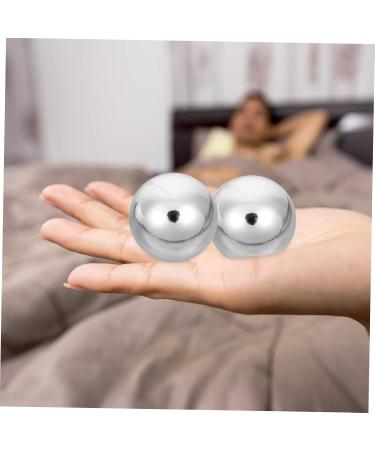 Clispeed Baoding Balls Set - Stainless Steel Hand Training & Massage Toy | 4.5cm Marble Baoding Balls for Fitness & Relaxation - Buy Online on GoSupps.com