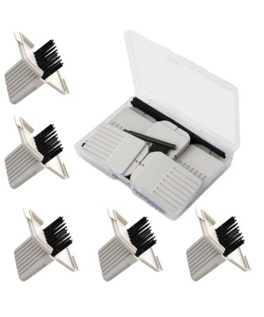 Hearing aid filters set of 5 (40 pieces) cerumen filters replacement filters cleaning brush and cleaning cloth - For Widex Phonak Resound etc.