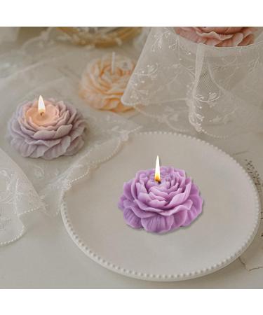 Aromatherapy Candles - Purple Peony Flower Shape Vanilla & Lavender Soy Candle - Perfect Mother's Day Gift - Buy Online on GoSupps.com