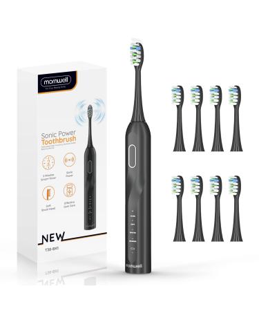 mornwell Electric Toothbrush  Sonic Toothbrush with 8 Brush Heads Ultra Sonic Motor 4 Modes  Rechargeable  Waterproof  Electric Toothbrush for Adults and Teenagers T38 Sonic Toothbrush