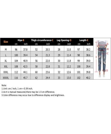 Xiedeai Maternity Jeans for Women - High Waist Over Bump Trouser Casual Ripped Denims Pants - Buy Online on GoSupps.com