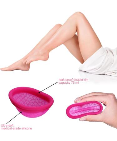 CTDMJ Menstrual Disc Set of 2 (S & L) + Storage Bag | Reusable Medical-Grade Silicone | Soft Period Disc | Feminine Hygiene Cups - Buy Online on GoSupps.com