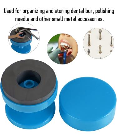 Verdant Touch Dental Bur Case & Magnetic Toothbrush Holder - Cupulle Oral Care Accessory in Blue and White | International Shipping Available - Buy Online on GoSupps.com