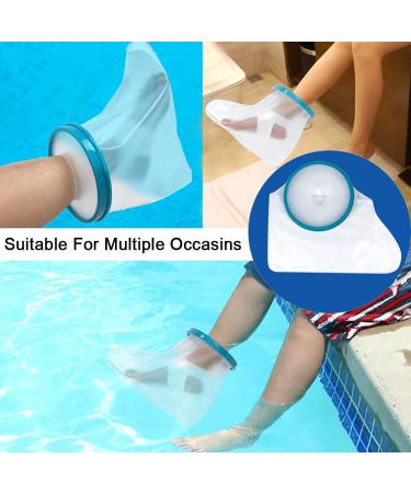 DESTRIC Waterproof Foot Cast Cover - Adult Shower Bath Foot Protector for Ankle Leg Cast Bandage - Watertight Shower Boot Bag for Injuries - Reusable & Keep Dry - Buy Online on GoSupps.com