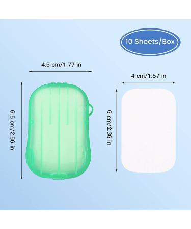 TXIN 200 Sheets Disposable Hand Washing Paper Soap Flakes - Scented Foaming Mini Bath Slice Sheets for Travel, Camping, Hiking (10 Boxes) - Buy Online on GoSupps.com