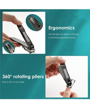 Vbnuyhim Nail Clippers for Women Nail Clippers - Stainless Steel Fingernail Clippers with Nail File | Toenail Clippers for Men and Women Pedicure Tools Nail Care for Ingrown Toenails - Buy Online on GoSupps.com