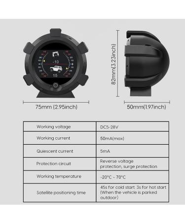 Wosieue X95 Head-Up Display HUD GPS Vehicle Speed Display Inclinometer Universal Durable - Buy Online on GoSupps.com