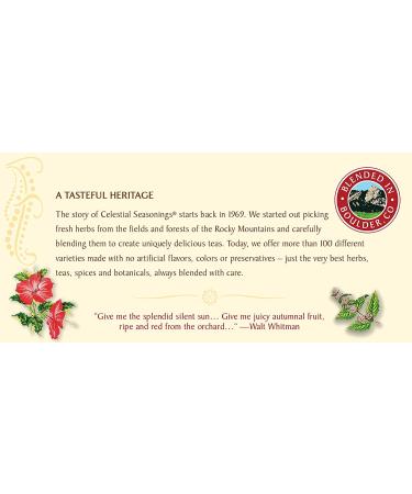 Celestial Seasonings Red Zinger Herbal Tea - Caffeine Free, 20 Bags (1.7 oz) - Buy Online on GoSupps.com