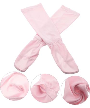Minkissy 3 Pairs Ice Silk Arm Sleeves for Men & Kids - UV Protection Cooling Gloves Elastic Sun Sleeves for Exercise - Pink Acrylic Arm Guard - Buy Online on GoSupps.com