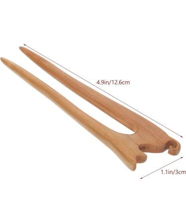 minkissy Chinese Wood Hair Stick Cat Carved Hairpin Japanese Wooden Handmade Hair Fork Hanfu Chignon Hair Pin for Women Girl Hair Styling Tool - Buy Online on GoSupps.com