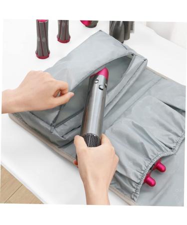 CANIGHT Multifunctional Storage Bag Hair Curler Storage Bag Hair Curler Organizer Bag Hairdryer Grey Leather - Buy Online on GoSupps.com