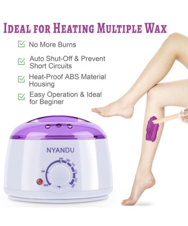 NYANDU Waxing Kit for Women Men - 17.6 oz Wax Beads (5 Packs) - Professional Hard Wax Kit for Coarse Hair Removal - Ideal for Facial, Eyebrow, Legs, Armpit, Bikini, Brazilian - Home Wax Machine - Buy Online on GoSupps.com