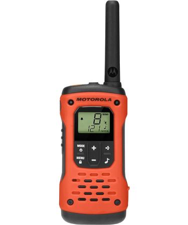 Motorola T605 H2O Talkabout 2-Pack Two-Way Radios - 22 Channel  35 Mile Range  Rechargeable  Emergency Preparedness  OrangeBlack - Buy Online on GoSupps.com