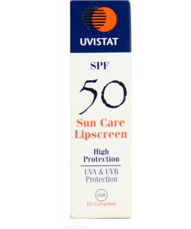 Multibuy 4x UVISTAT SPF 50 Lipscreen - 5g | Sun Care Lip Balm - Buy Online on GoSupps.com
