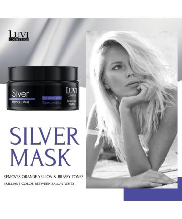 LUVI COSMETICS Silver Mask for Blond Hair - Glossy Treatment & Superior Home Care (8.47 fl oz/240 g) - Shop Internationally - Buy Online on GoSupps.com