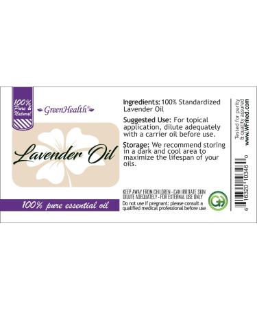 GreenHealth Lavender Essential Oil 8 fl oz (237 ml) 100% Pure & Uncut Aluminum Bottle w/Plug Cap Lavender Oil for Diffuser, Aromatherapy, Soap Making, Candles & DIY Lavender 8 Fl Oz (Pack of 1) - Buy Online on GoSupps.com