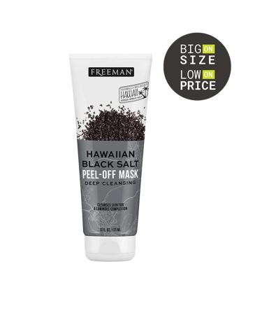 Freeman Hawaiian Black Salt Peel-Off Mask - Deep Cleansing for Unisex | 6 oz | International Shipping Available - Buy Online on GoSupps.com